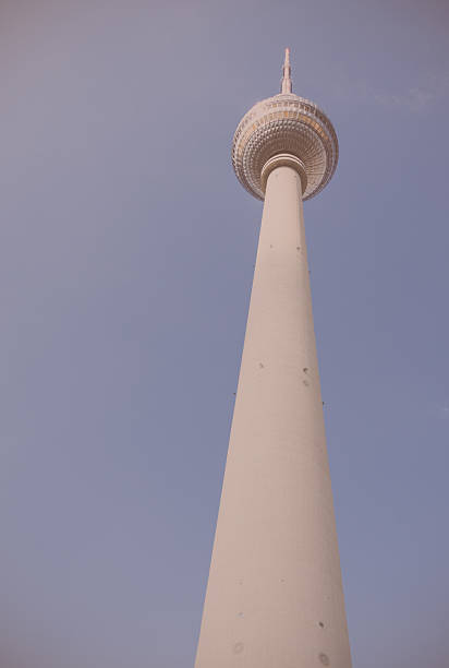 istock Vintage photography of TV tower Alexanderplatz 499092995