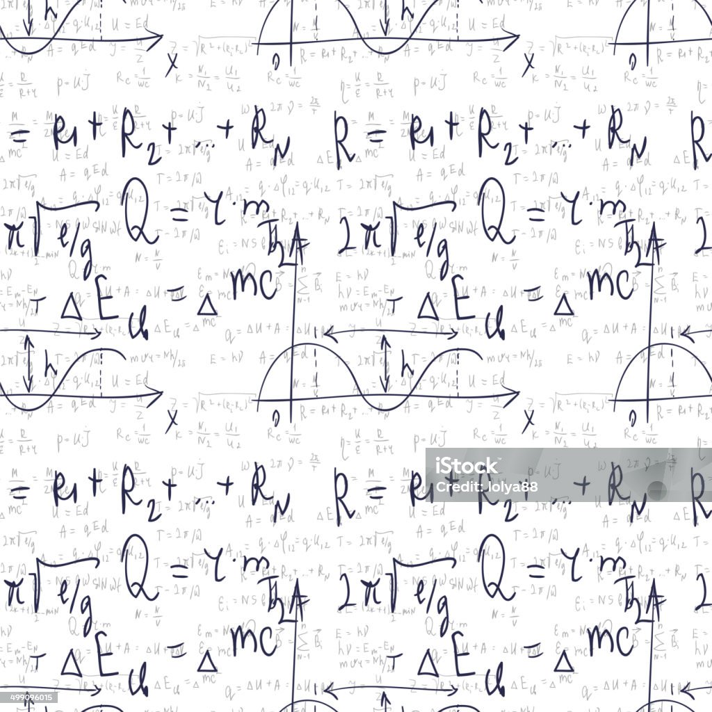 Formulas Background Simple Seamless Formula Background Stock Illustration - Download Image Now ...