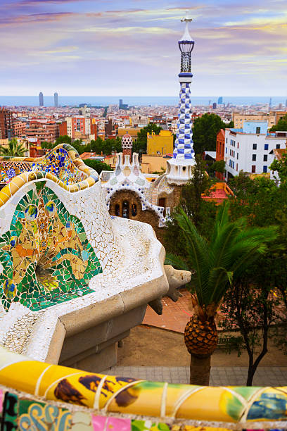 istock Park Guell in   Barcelona, Spain 499096658