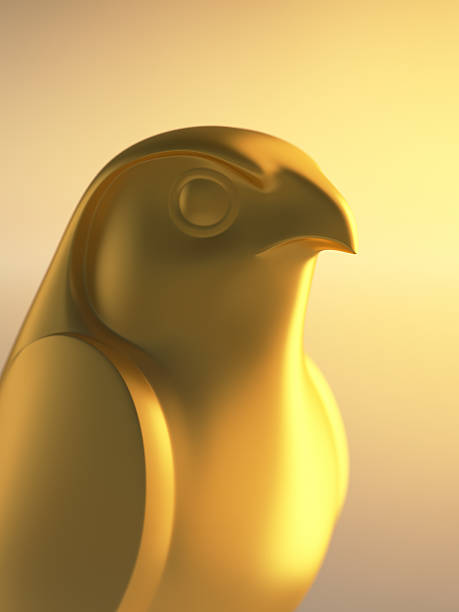 istock Golden Falcon Statue XL 499097197