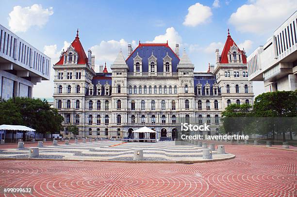 New York State Capitol In Albany Stock Photo - Download Image Now - Albany - New York State, New York State Capitol, New York State