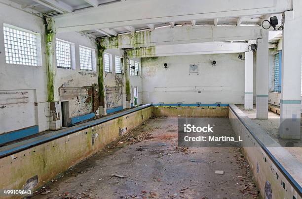 Abandoned Swimming Pool Stock Photo - Download Image Now - Abandoned, Absence, Architecture