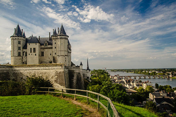 Val-de-Loire, France - August 23, 2013 : Side of Brissac Castle