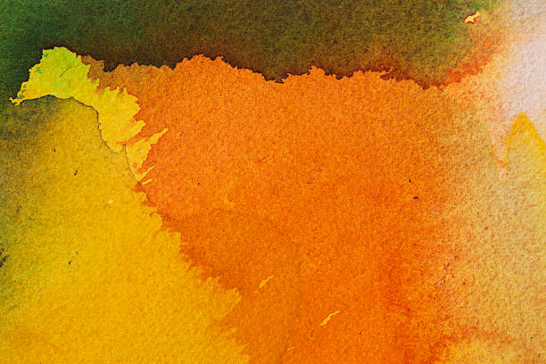 istock Abstract painted orange and yellow  art backgrounds. 499113143