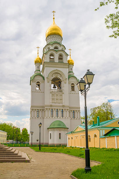 istock Ancient Russian Orthodox church in the monastery 499119866