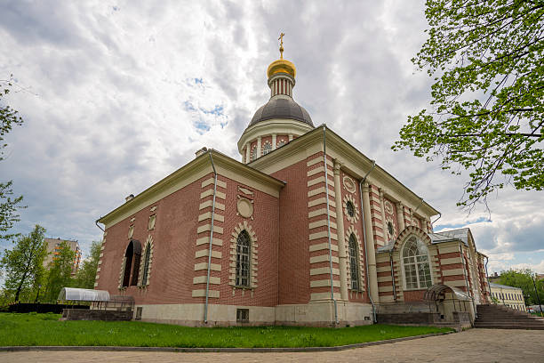 istock Ancient Russian Orthodox church in the monastery 499119878