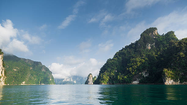 istock lime stone island sea cloud blue sky 499119958
