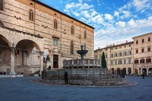 istock view of 4 november square - Perugia 499121594
