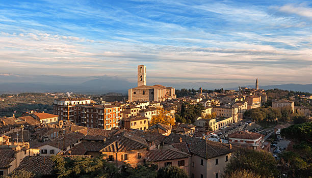 istock Panoramic view of Perugia - Italy 499122496