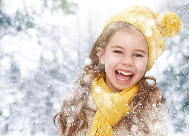 istock girl playing on a winter walk 499122678