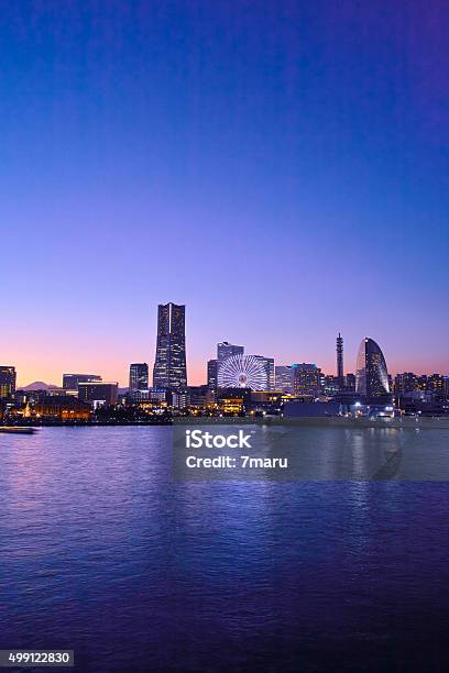 Yokohama Night View Stock Photo - Download Image Now - Night, Minato Mirai, Scenics - Nature