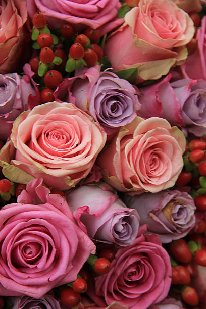 istock Pastel roses wedding arrangement 499124431
