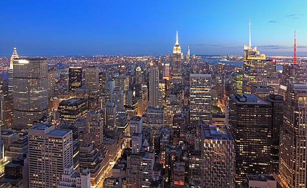 istock New York City skyline at dusk 499124741