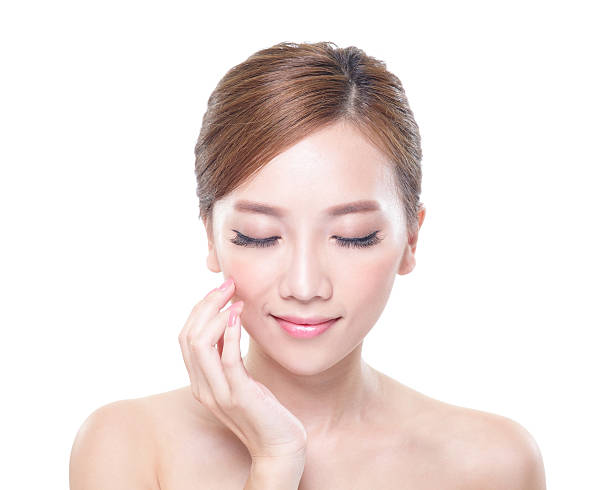 istock woman face relax closed eyes 499127559
