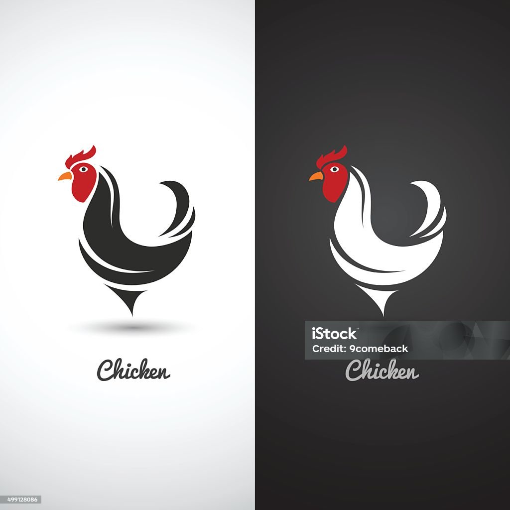 cock Chicken and cock hand drawn sketch on white background , vector illustration 2015 stock vector