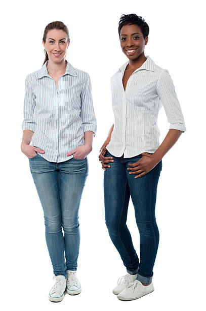 istock Stylish women posing casually 499128611