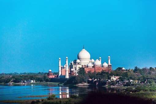 View of Taj Mahal from the Agra Fort