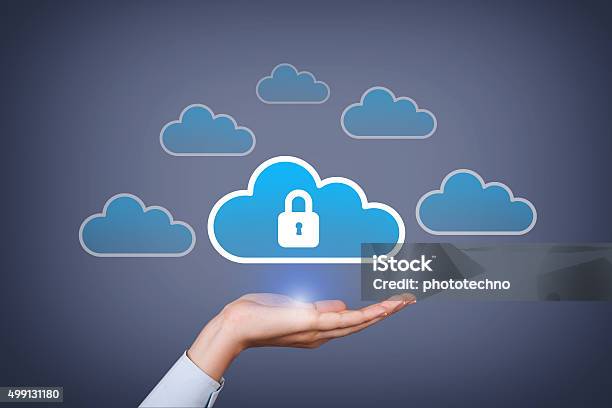 Cloud Computing Konzept Sicherheit Deiner Daten Stockfoto und mehr Bilder von Sicherheitsgefühl - Sicherheitsgefühl, Sicherheitssystem, Cloud Computing