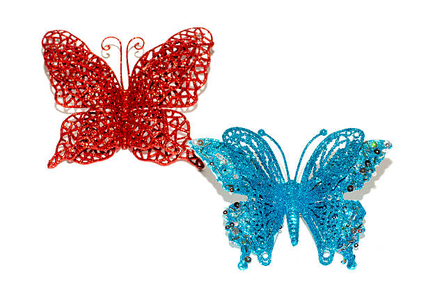 istock Two butterflies on a white background. 499131540