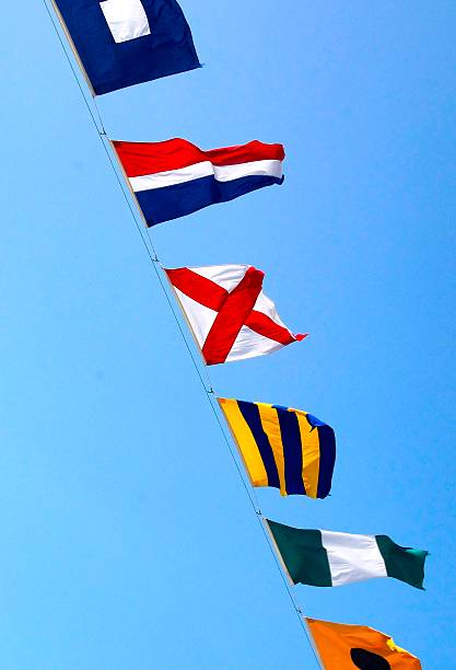 istock The row of nautical flags closeup 499132452