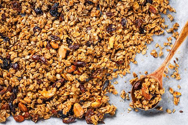 istock homemade granola with raisins and nuts 499132958
