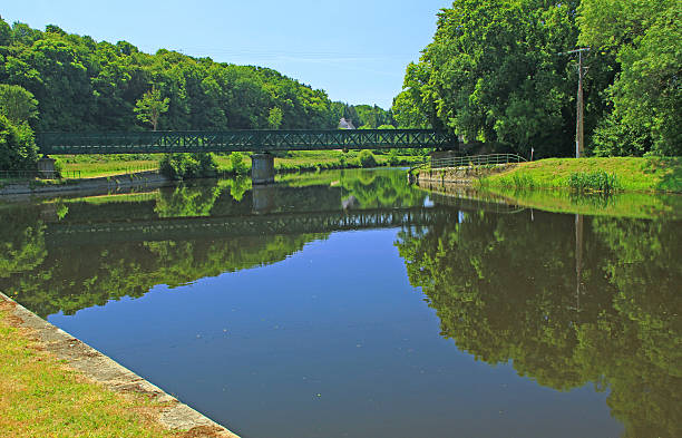 Nantes-Brest canal, Brittany, France