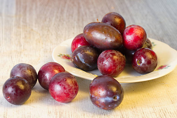 istock Ripe plums and cherry-plum 499133820