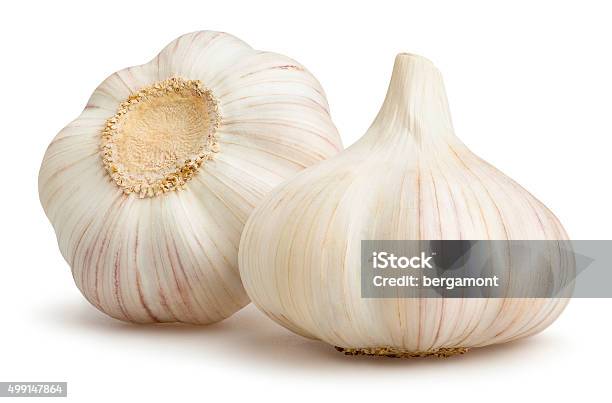 Garlic Stock Photo - Download Image Now - Garlic, White Background, Cut Out