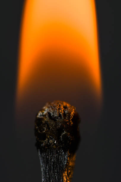istock Close up of a burning match 499153940