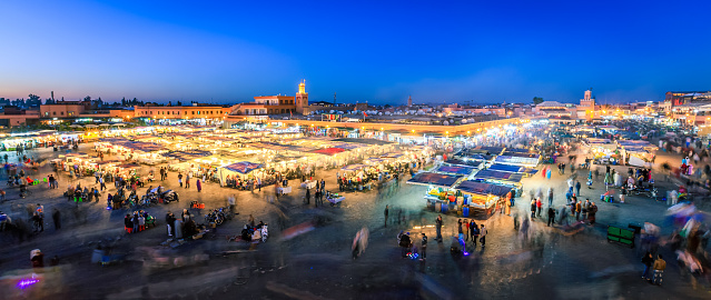 Jamaa el Fna, also Jemaa el-Fnaa, Djema el-Fna or Djemaa el-Fnaa is a square and market place in Marrakesh's medina quarter (old city). It remains the main square of Marrakesh, used by locals and tourists.