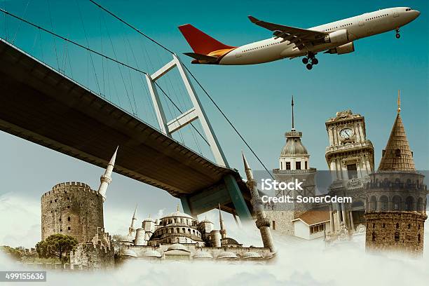 Istanbul Turkey And Historic Buildings Stok Fotoğraflar & Turizm‘nin Daha Fazla Resimleri - Turizm, Türkiye, Montaj