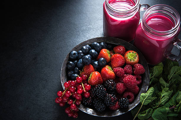 Antioxidant all berries fruit smoothie