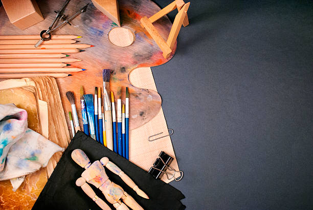 istock Ambience of art workplace. 499159464