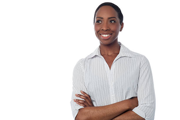 istock African business lady looking away 499169087