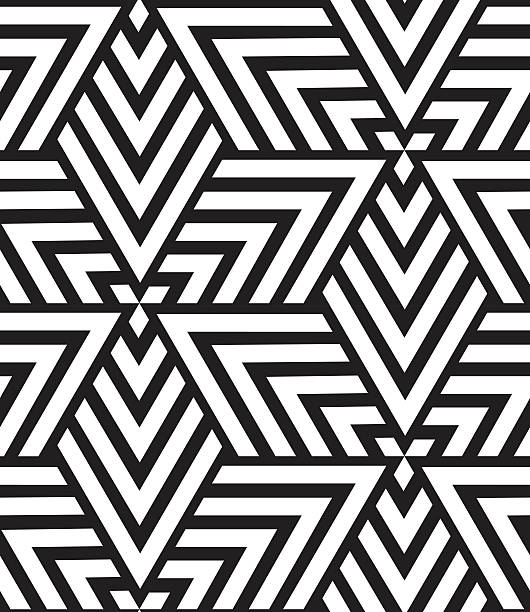 vektor geometrische nahtlose muster. moderne triangle struktur, repe - backgrounds effortless wallpaper repetition stock-grafiken, -clipart, -cartoons und -symbole