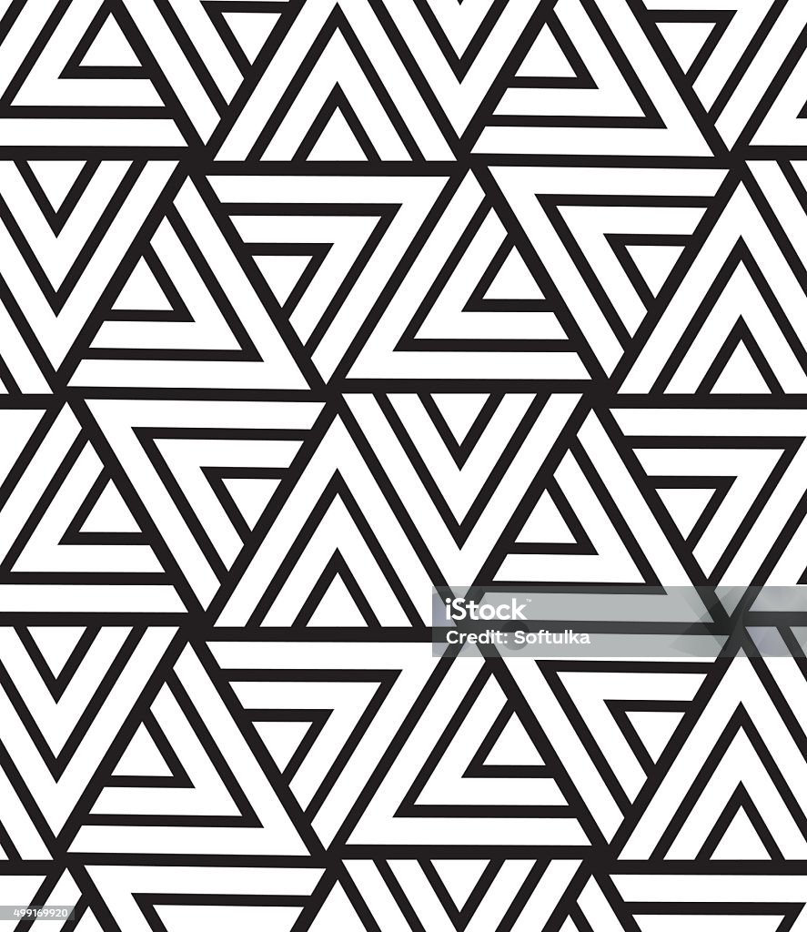 Vector Geometric Seamless Pattern Modern Triangle Texture Repe Stock ...
