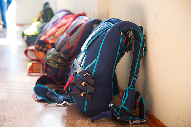 istock ready satchels with parachutes near  wall 499170137