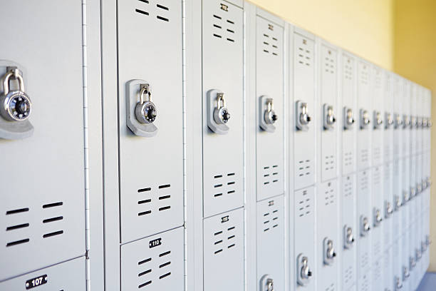 istock Close Up Of Student Lockers In High School 499170893
