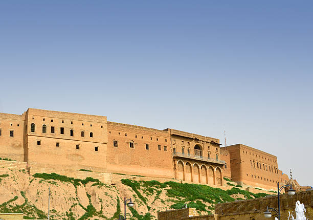 Erbil Citadel, Kurdistan, Iraq Erbil / Hewler, Kurdistan, Iraq: Erbil Citadel - Qelay Hewlêr - UNESCO world heritage site - photo by M.Torres iraqi kurdistan stock pictures, royalty-free photos & images