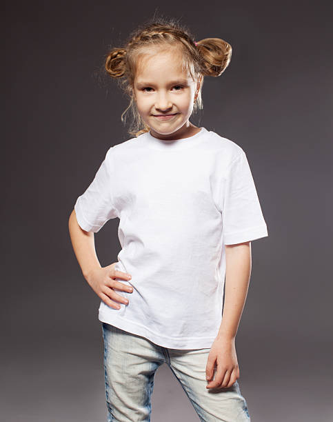 istock Child in white t-shirt 499174027