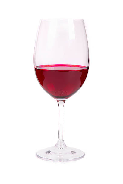 istock one glass of red wine on a white background 499174701