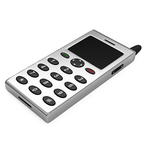 istock Retro Mobile Phone isolated on white background 499175261
