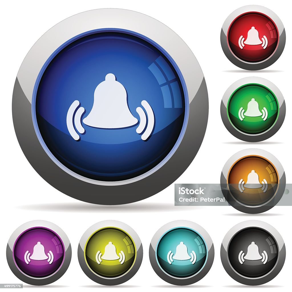 Ringing Bell Button Set Stock Illustration - Download Image Now - 2015 ...