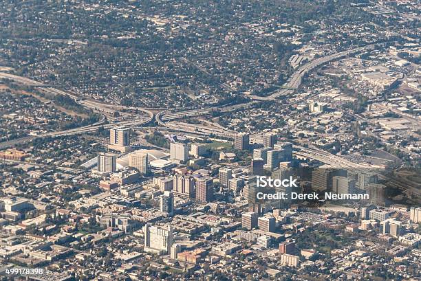 Downtown San Jose California Stock Photo - Download Image Now - Downtown District, San Jose - California, Aerial View