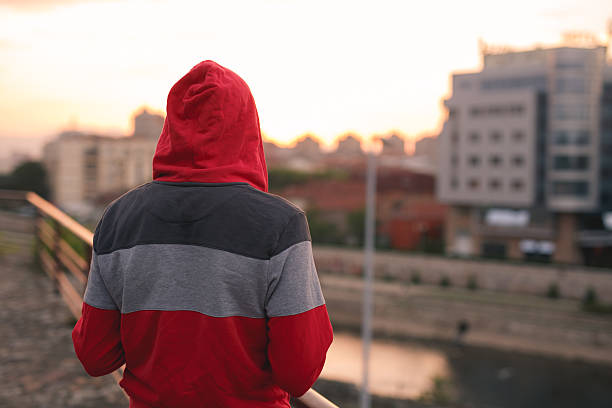 istock Young man with a hood after training 499180298