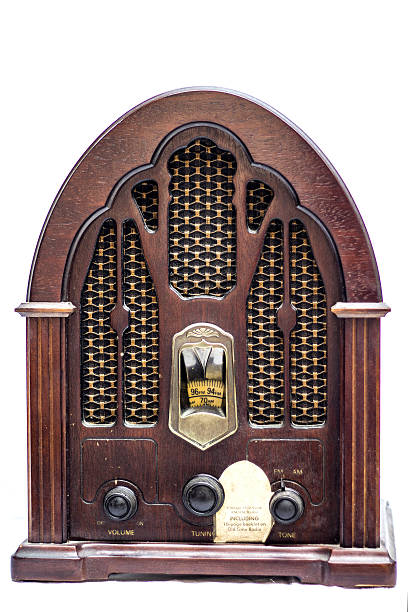 istock Isolated vintage radio 499180380