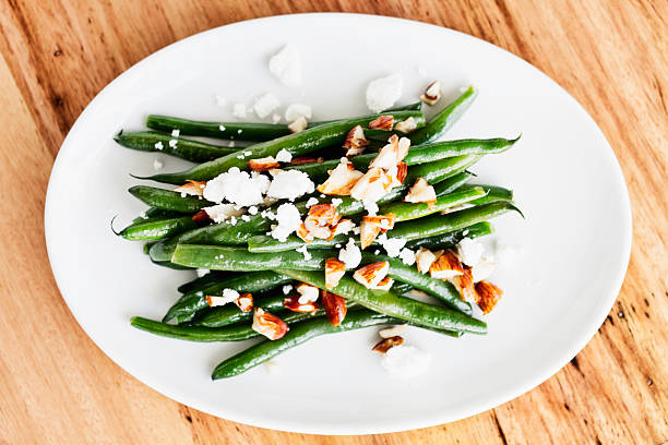 Green Beans, Almonds and Feta