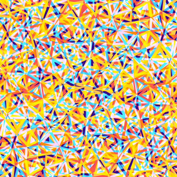 abstrakter hintergrund - kaleidoscope illustration and painting triangle abstract stock-grafiken, -clipart, -cartoons und -symbole