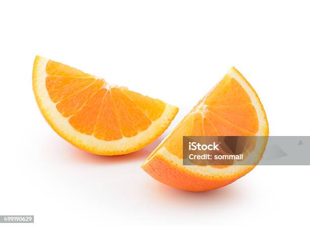 Orange Slice Isolated On Nwhite Background Stock Photo - Download Image Now - Breakfast, Citrus Fruit, Dieting