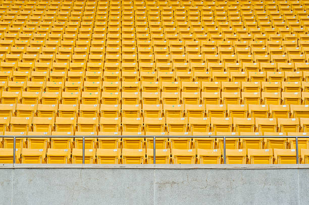 istock Public national stadium main stand. 499193399